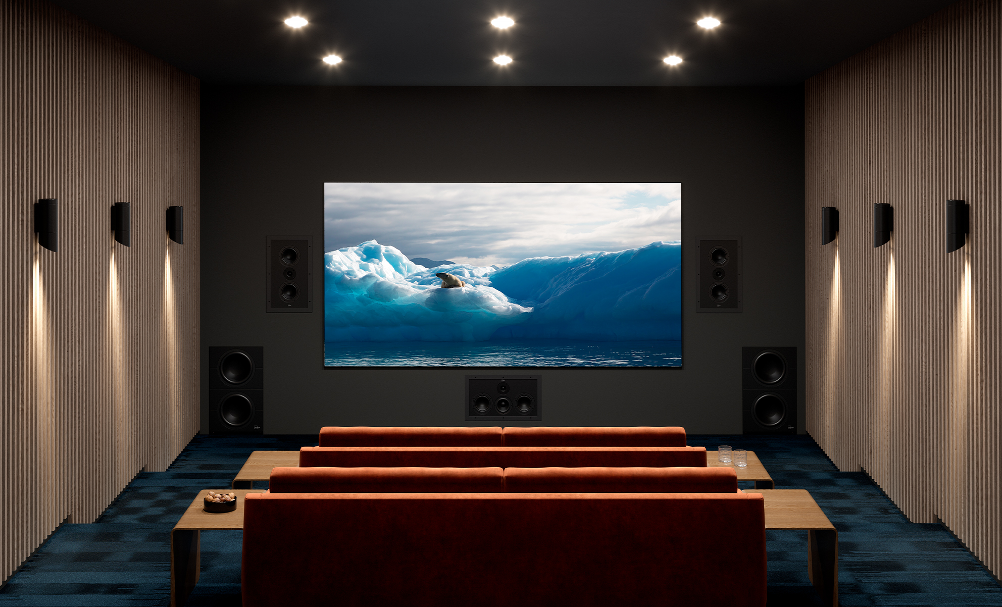 Lyngdorf D-60 C custom installation center setup