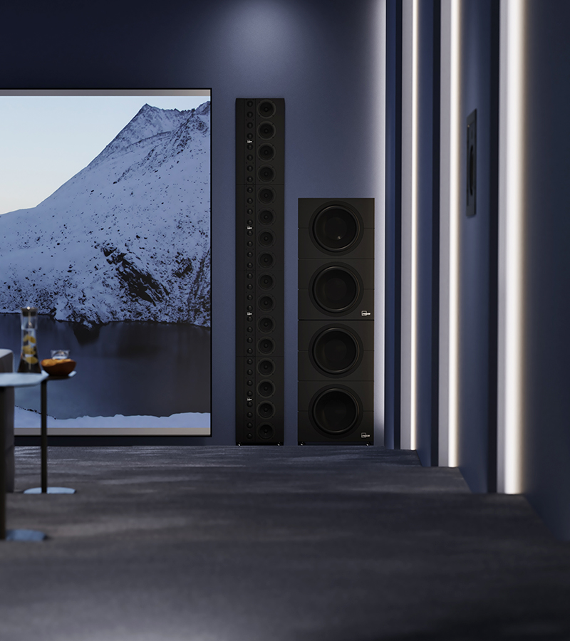 LS-1000 modular setup and subwoofer stack