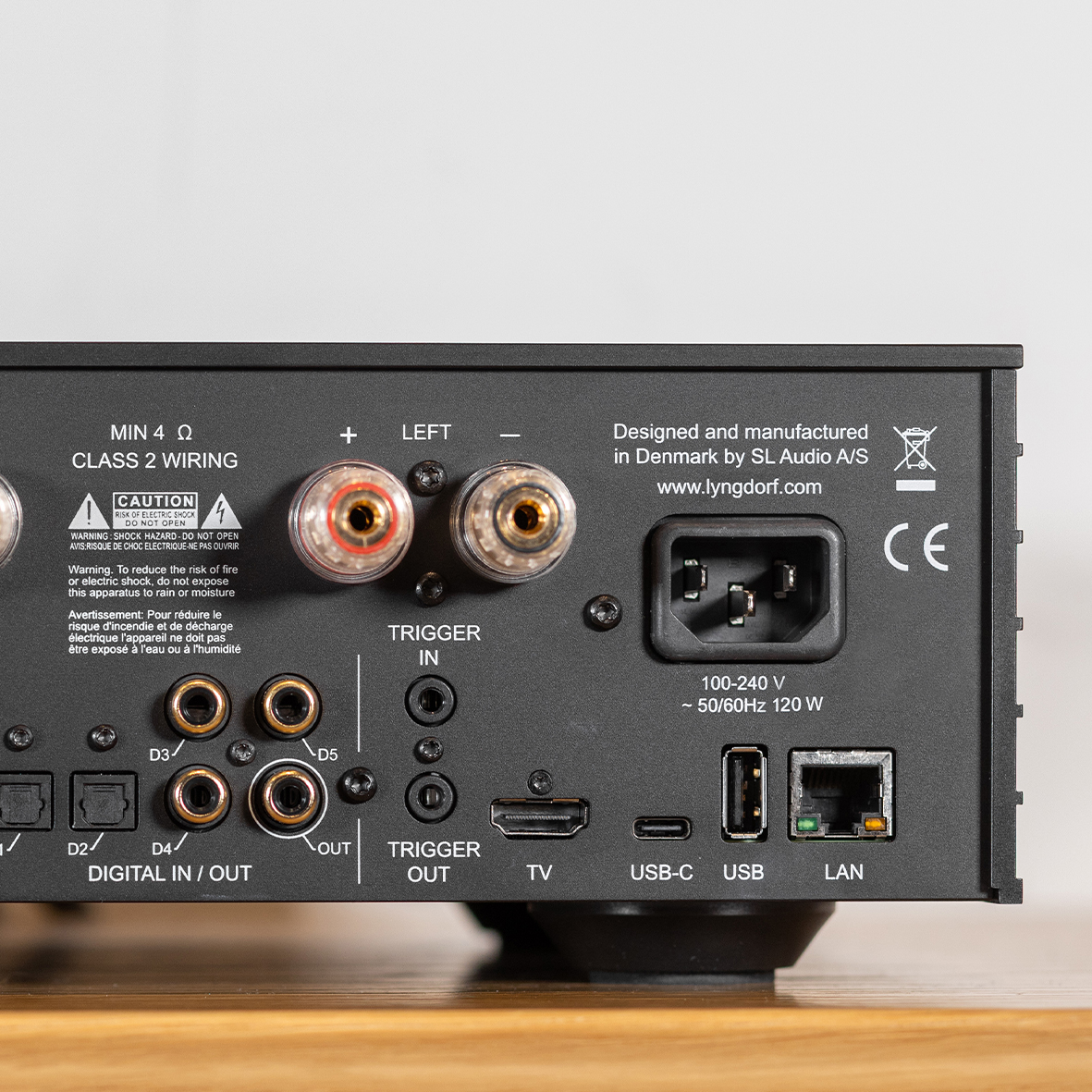 Lyngdorf TDAI-2210 back panel